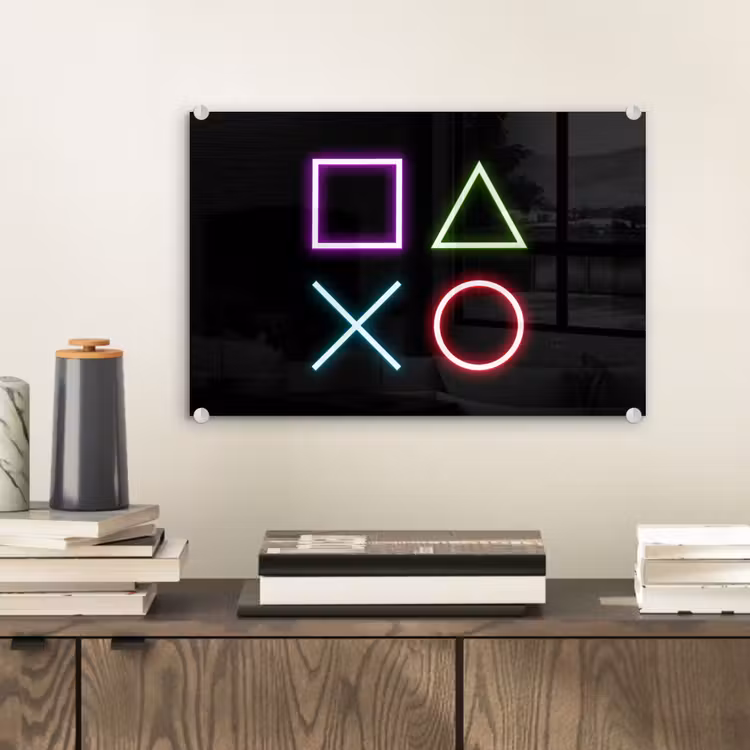 Gaming - Neon - Console - Zwart - Controller - Gamen plexiglas 5mm klein -sfeer1