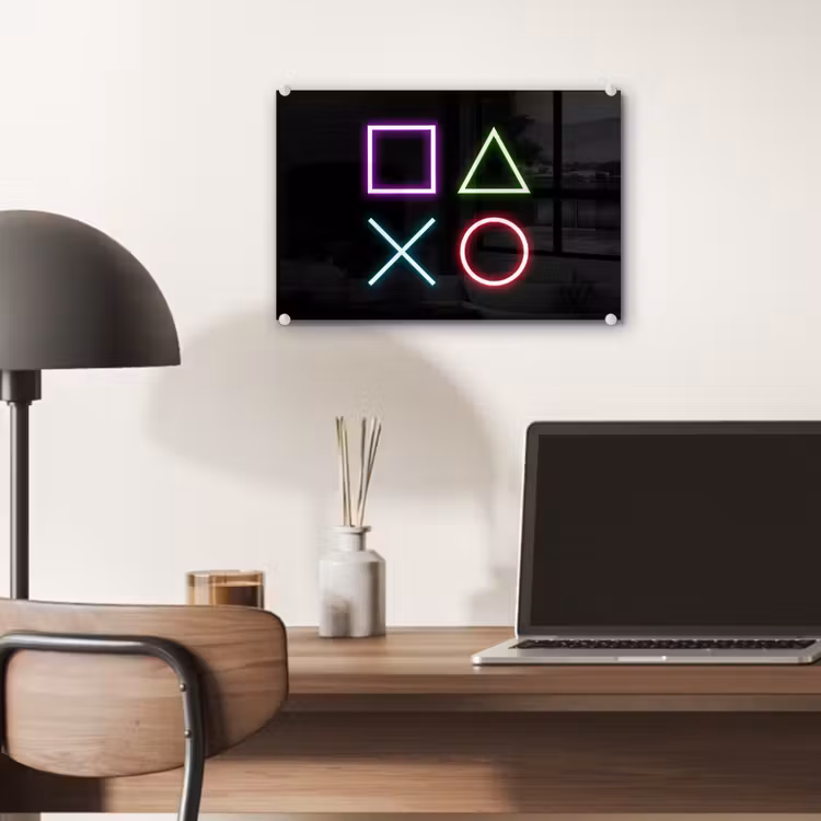 Gaming - Neon - Console - Zwart - Controller - Gamen plexiglas 5mm klein -sfeer6