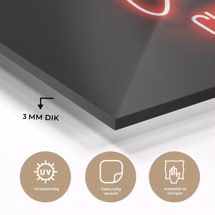 Gaming - Quotes - Gaming and chill - Neon - Rood plexiglas 5mm klein -sfeer2