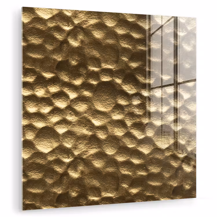 Gehamerd - Reliëf - Textuur - Bronsgoud plexiglas 5mm klein 11 -zzzproduct_nieuw