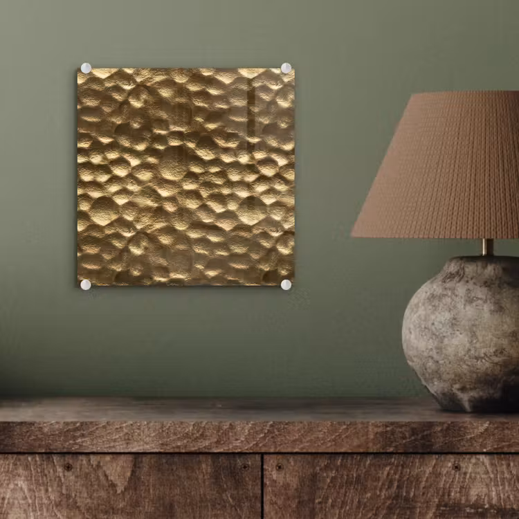 Gehamerd - Reliëf - Textuur - Bronsgoud plexiglas 5mm klein 11 -sfeer3
