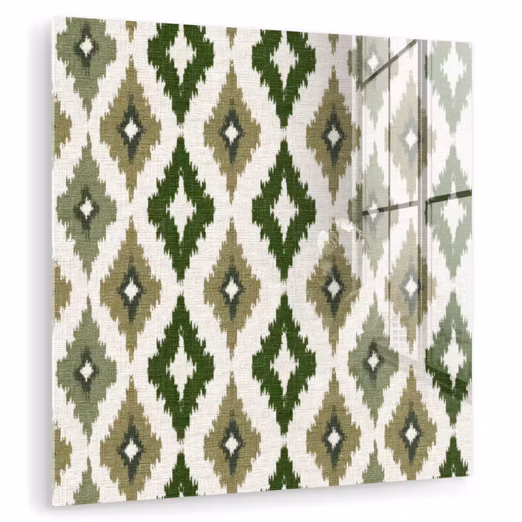Geografisch - Ruitmotief - Groen plexiglas 5mm klein 11 -zzzproduct_nieuw