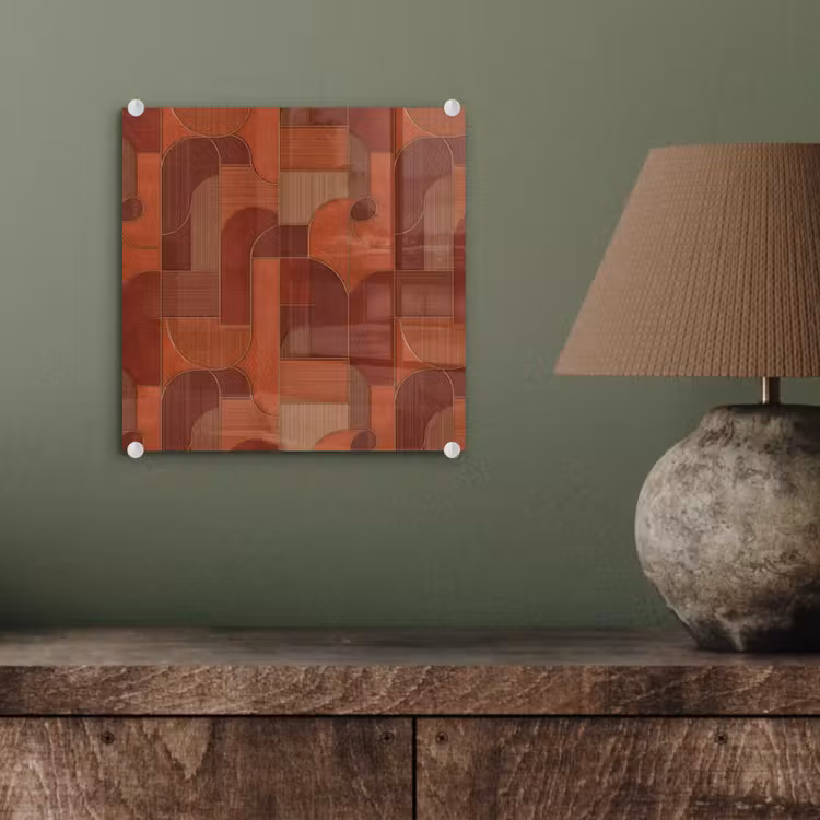Geometrisch - Abstract - Textuur - Bruin plexiglas 5mm klein 11 -sfeer3