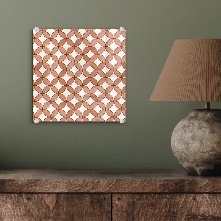 Geometrisch - Cirkels - Modern - Terracotta plexiglas 5mm klein 11 -sfeer3