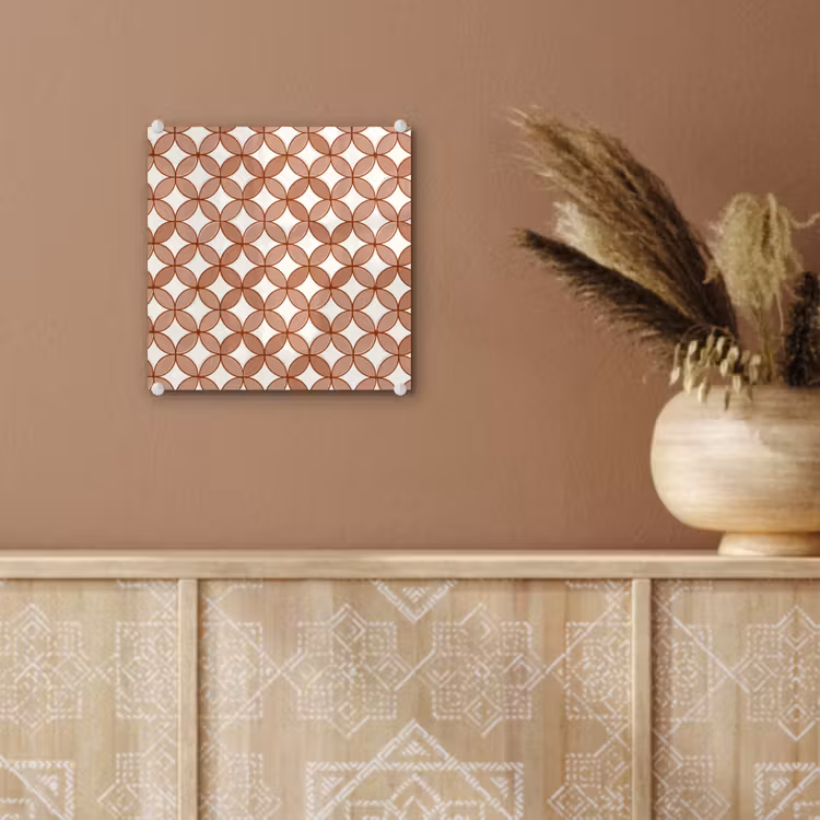 Geometrisch - Cirkels - Modern - Terracotta plexiglas 5mm klein 11 -sfeer5