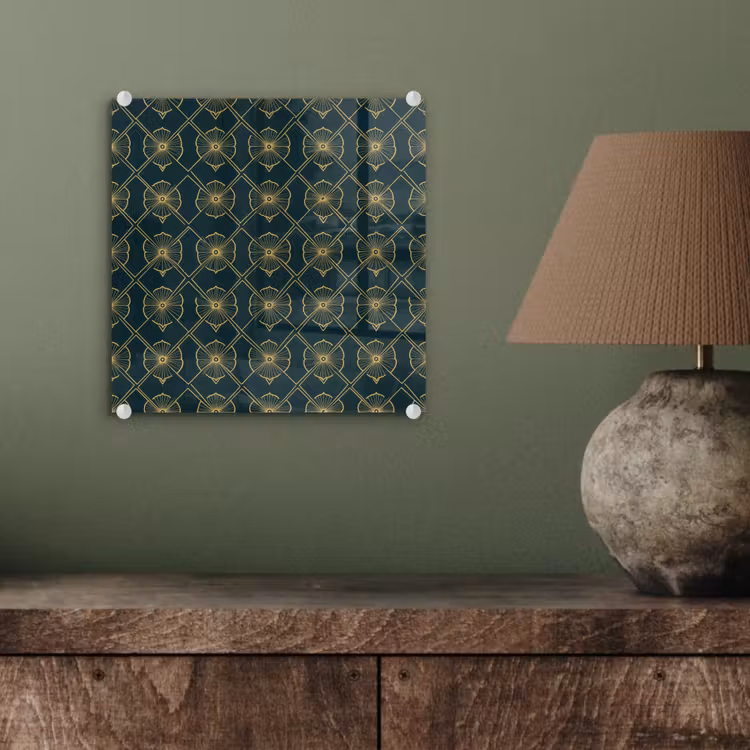 Geometrisch - Elegant - Groen plexiglas 5mm klein 11 -sfeer3