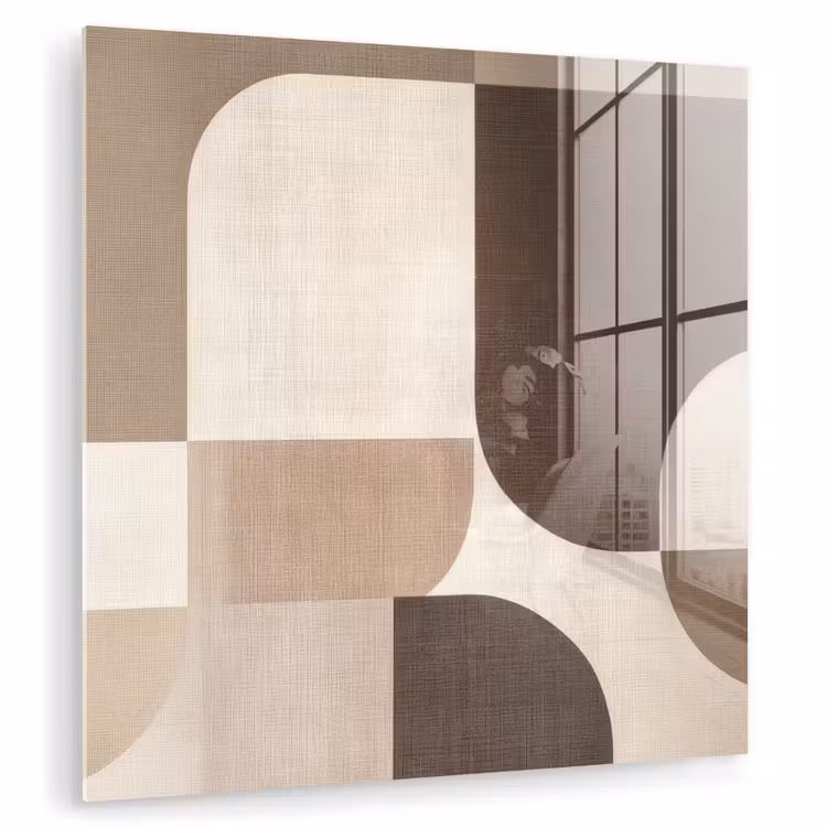 Geometrisch - Geweven structuur - Modern plexiglas 5mm klein -zzzproduct_nieuw