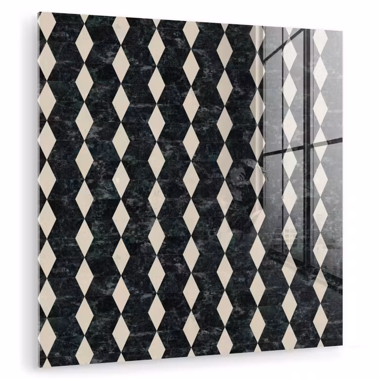 Geometrisch - Patroon - Marmer - Groen plexiglas 5mm klein 11 -zzzproduct_nieuw