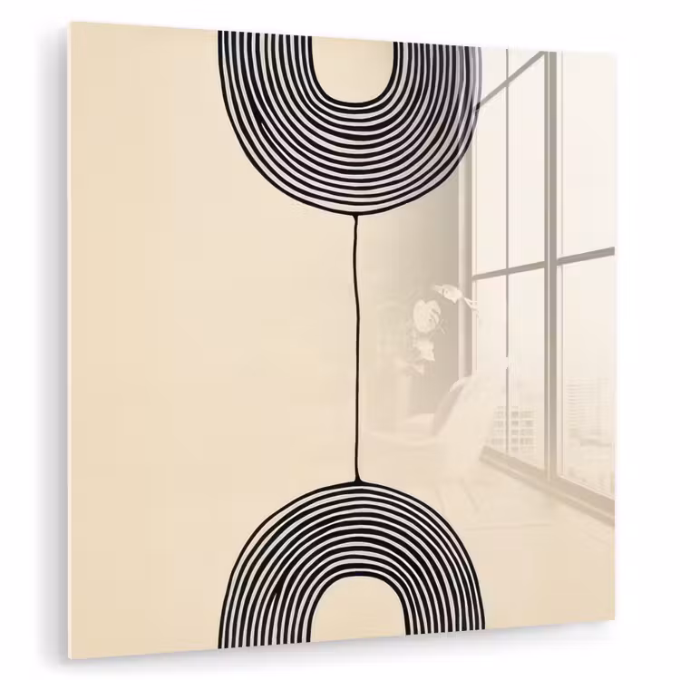 Geometrische bogen - Minimalistisch - Symmetrisch plexiglas 5mm klein -zzzproduct_nieuw