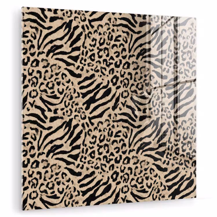 Giraf - Zebra - Motief - Bruin plexiglas 5mm klein 11 -zzzproduct_nieuw