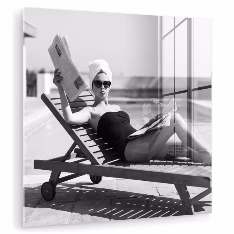 Glamour - Modern - Zwart - Wit plexiglas 5mm klein -zzzproduct_nieuw