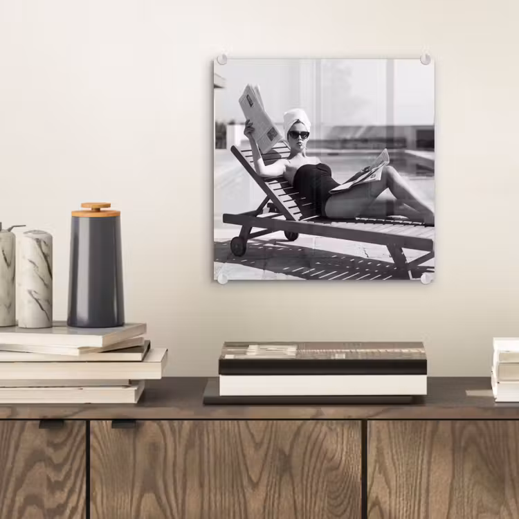 Glamour - Modern - Zwart - Wit plexiglas 5mm klein -sfeer1