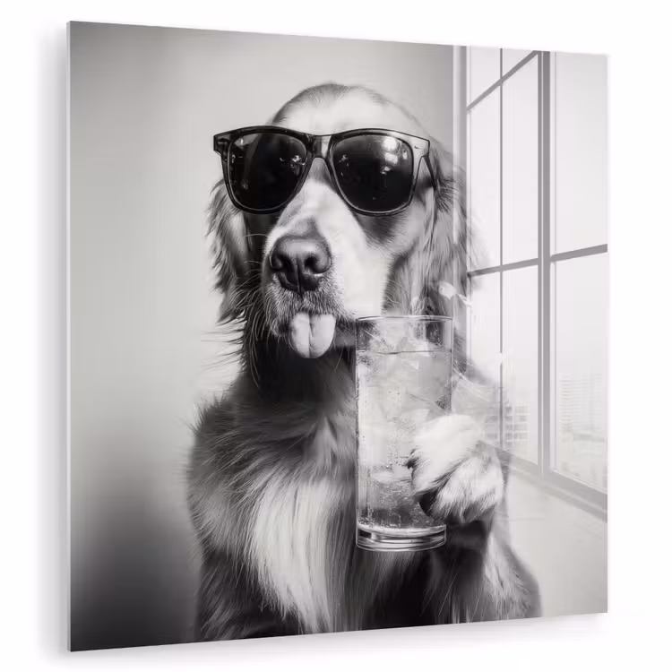 Golden retriever - Hond - Zonnebril - Gkas plexiglas 5mm klein -zzzproduct_nieuw