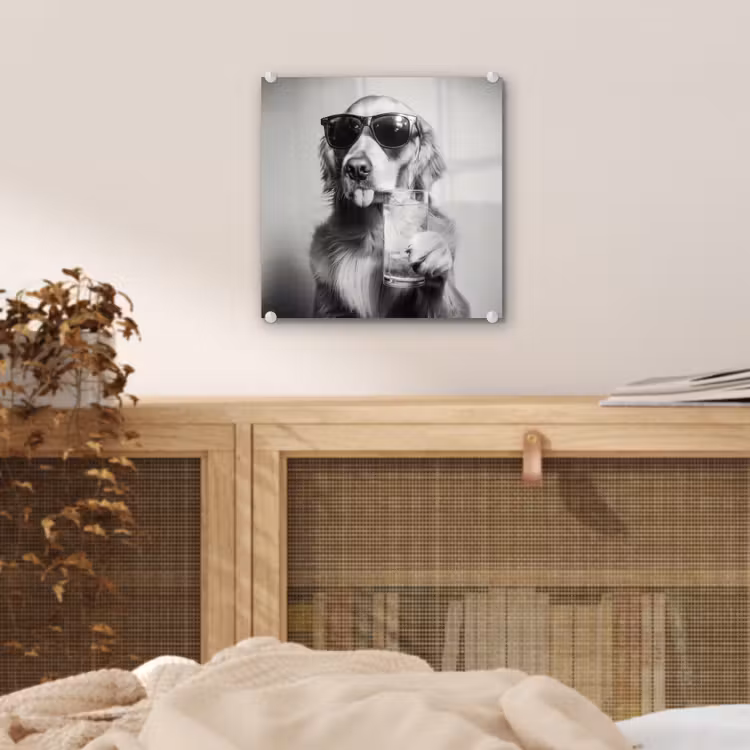 Golden retriever - Hond - Zonnebril - Gkas plexiglas 5mm klein -sfeer4