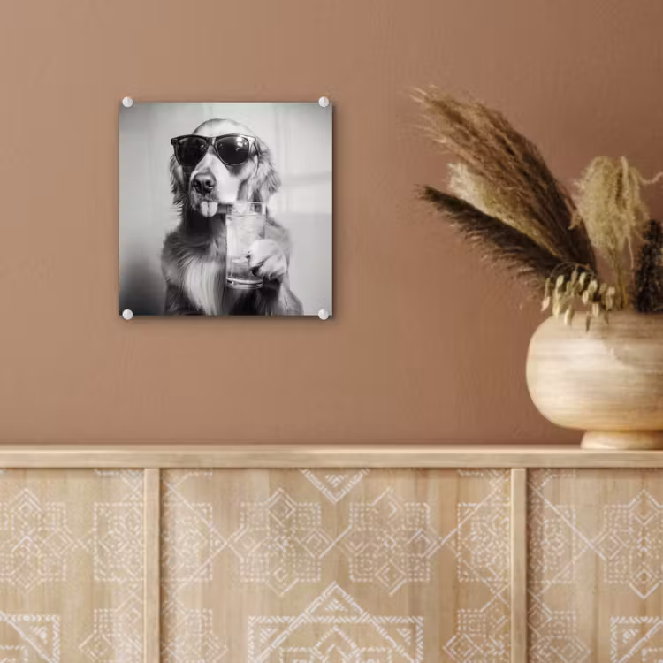 Golden retriever - Hond - Zonnebril - Gkas plexiglas 5mm klein -sfeer5