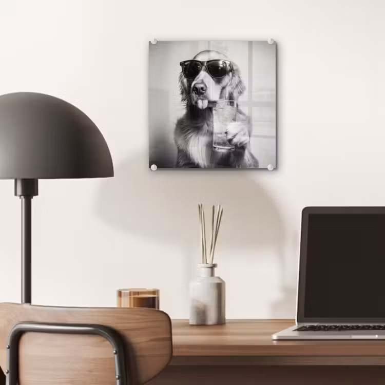 Golden retriever - Hond - Zonnebril - Gkas plexiglas 5mm klein -sfeer6