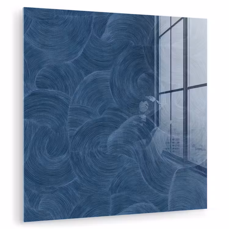 Golven - Textuur - Patroon - Blauw plexiglas 5mm klein 11 -zzzproduct_nieuw