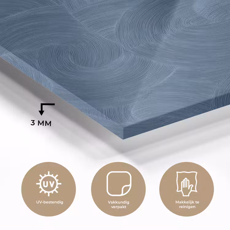 Golven - Textuur - Patroon - Blauw plexiglas 5mm klein 11 -sfeer2