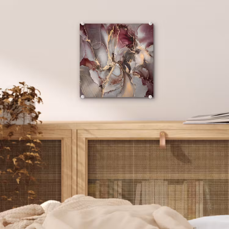 Goud - Marmer - Paars plexiglas 5mm klein -sfeer4