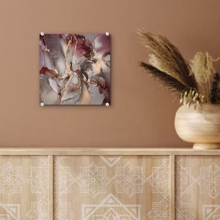 Goud - Marmer - Paars plexiglas 5mm klein -sfeer5