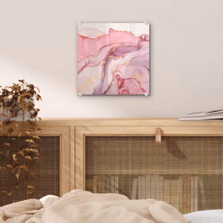 Goud - Marmer - Roze plexiglas 5mm klein -sfeer4