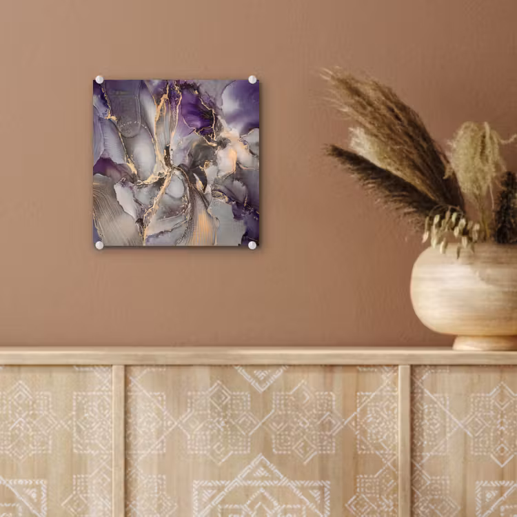 Goud - Paars - Marmer plexiglas 5mm klein -sfeer5