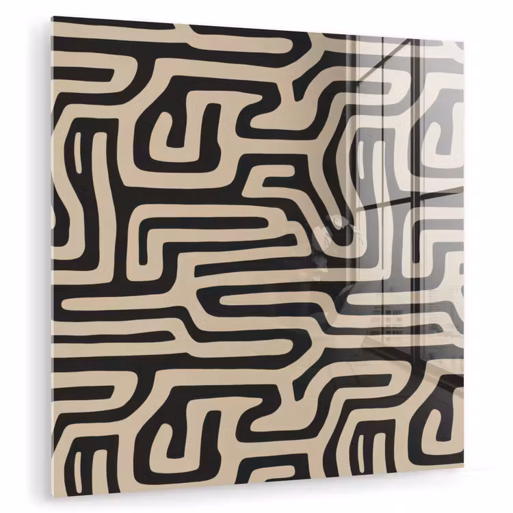 Grafisch - Lijnen - Zwart plexiglas 5mm klein 11 -zzzproduct_nieuw