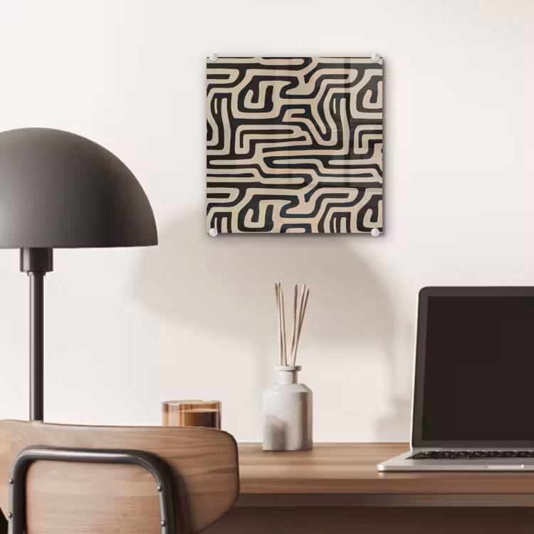 Grafisch - Lijnen - Zwart plexiglas 5mm klein 11 -sfeer6