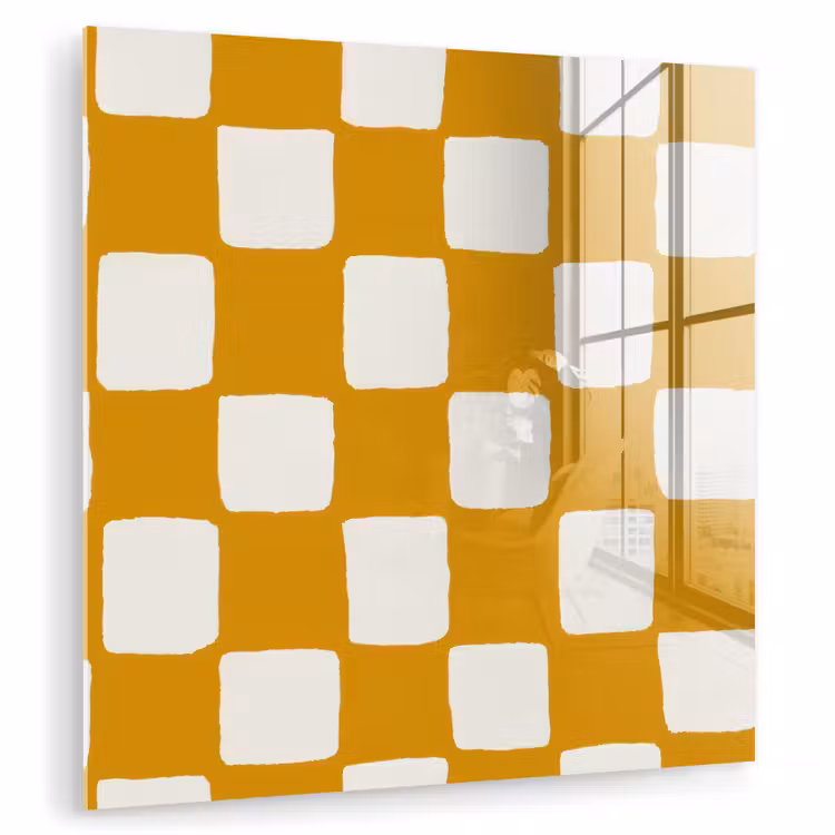 Grafisch - Patroon - Oker plexiglas 5mm klein 11 -zzzproduct_nieuw