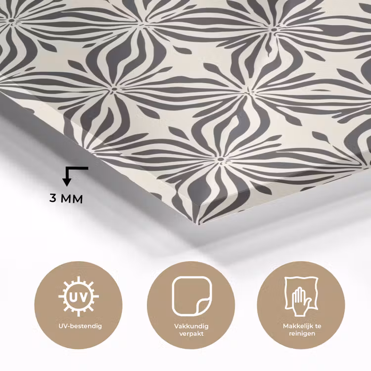 Grafisch - Patroon - Zwart plexiglas 5mm klein 11 -sfeer2