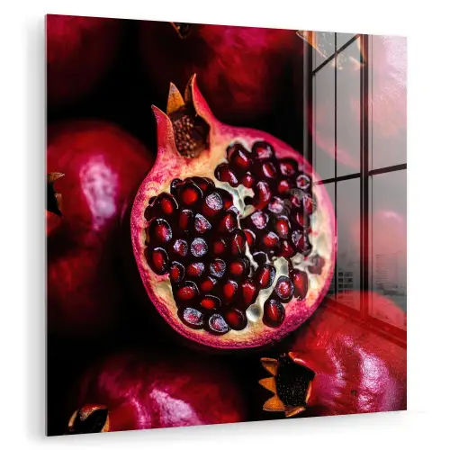 Granaatappel - Rood - Fruit plexiglas 5mm klein -zzzproduct_nieuw