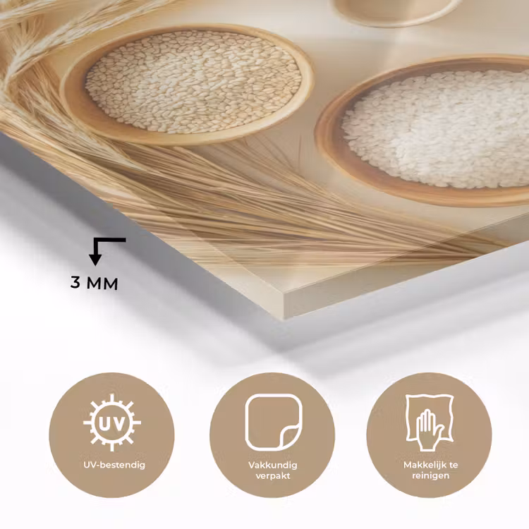 Granen - Hout - Kom - Beige plexiglas 5mm klein -sfeer2