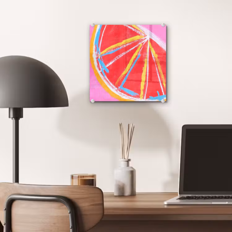 Grapefruit - Geschilderd - Roze - Strepen plexiglas 5mm klein -sfeer6