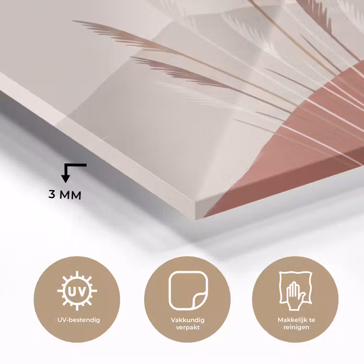 Gras - Landschap - Natuur - Abstract - Beige plexiglas 5mm klein -sfeer2