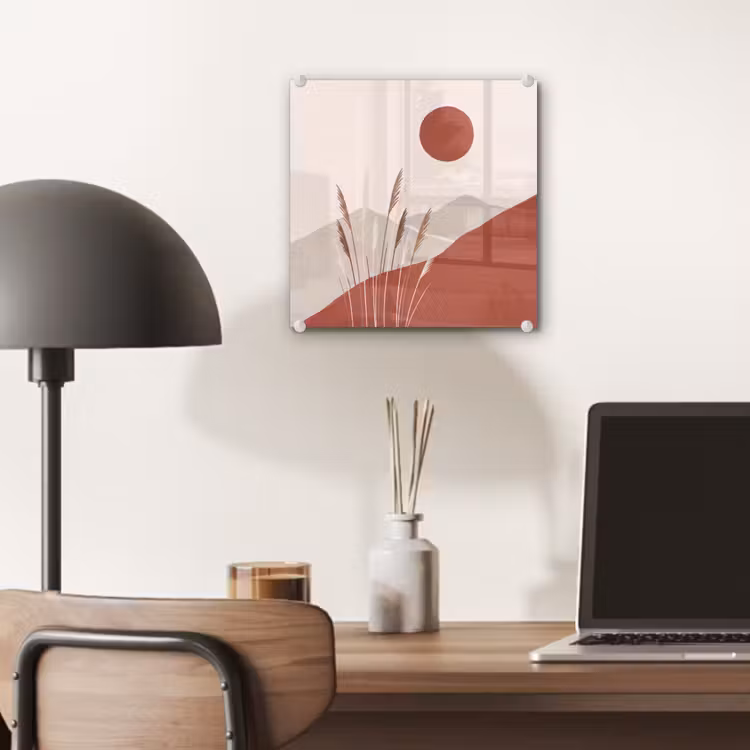 Gras - Landschap - Natuur - Abstract - Beige plexiglas 5mm klein -sfeer6