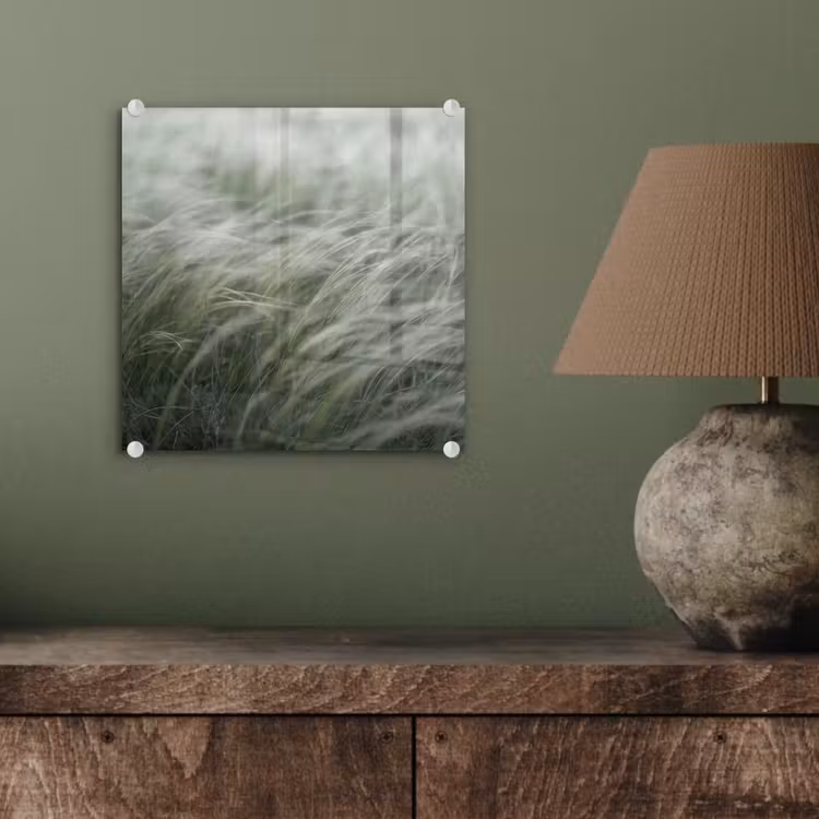 Gras - Wazig - Natuur - Groen - Zacht plexiglas 5mm klein -sfeer3