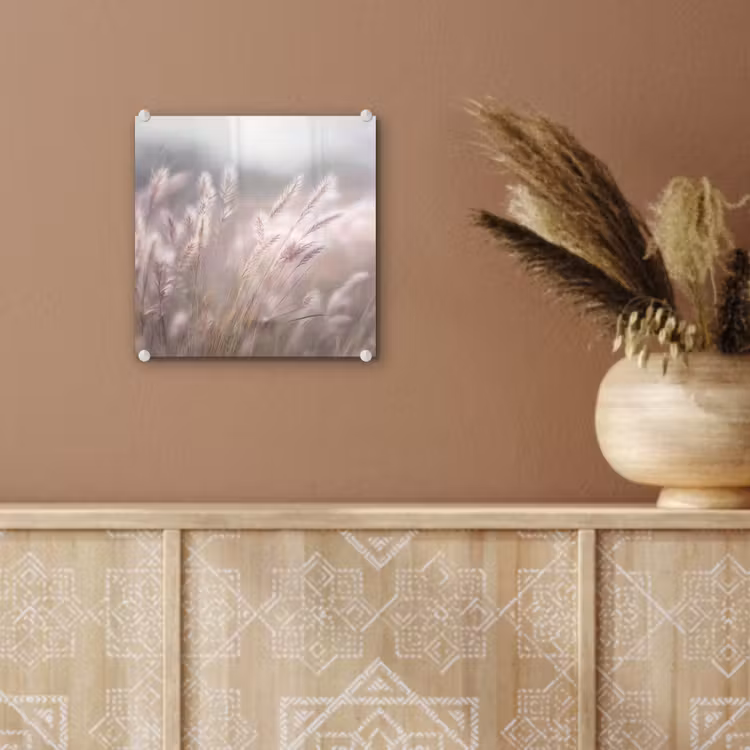 Graspluimen - Wind - Beige - Mistig plexiglas 5mm klein -sfeer5