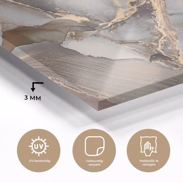 Grijs - Goud - Marmer plexiglas 5mm klein -sfeer2