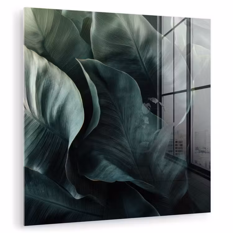 Groen - Bladeren - Glad - Nerven plexiglas 5mm klein -zzzproduct_nieuw