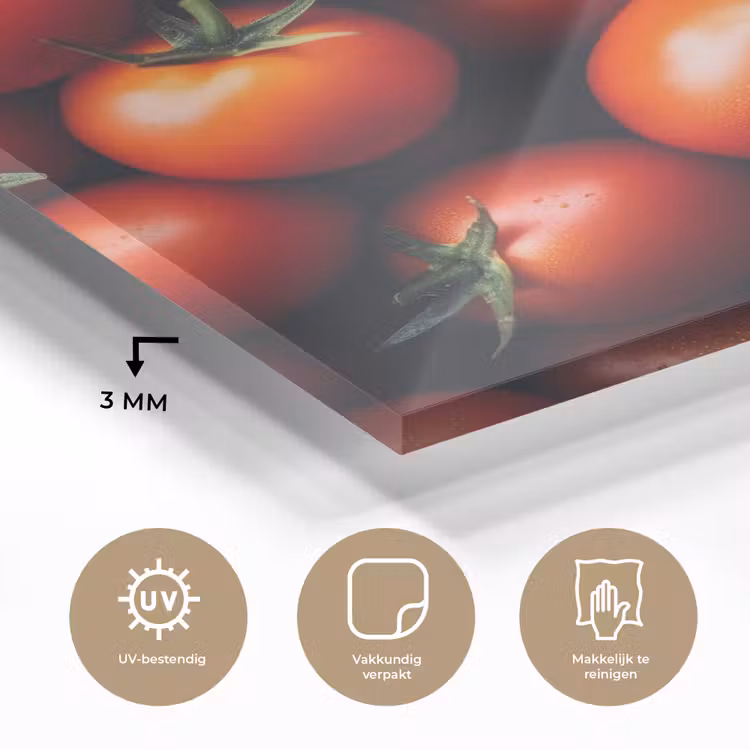 Groente - Rood - Tomaten plexiglas 5mm klein -sfeer2
