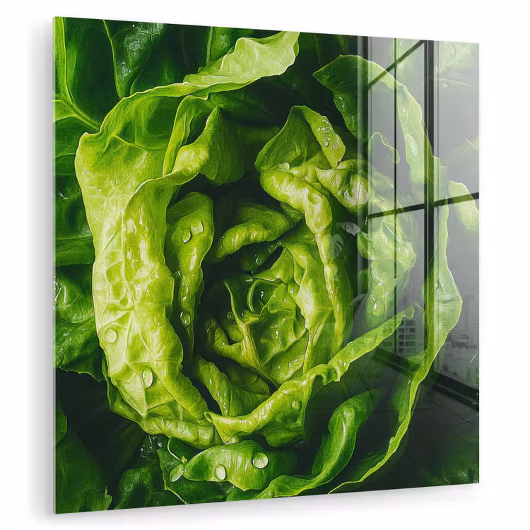 Groente - Sla - Groen plexiglas 5mm klein -zzzproduct_nieuw