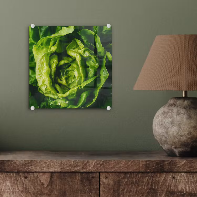 Groente - Sla - Groen plexiglas 5mm klein -sfeer3