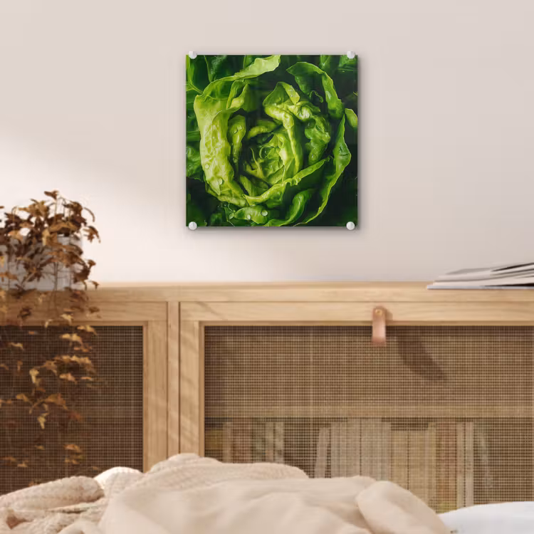 Groente - Sla - Groen plexiglas 5mm klein -sfeer4