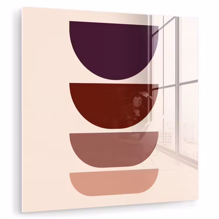 Harmonieus - Symmetrisch - Rood plexiglas 5mm klein -zzzproduct_nieuw