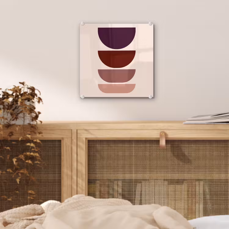 Harmonieus - Symmetrisch - Rood plexiglas 5mm klein -sfeer4