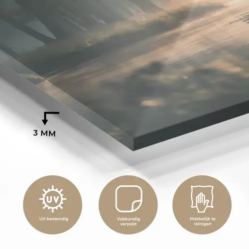 Hert - Bosbeek - Mystiek plexiglas 5mm klein -sfeer2