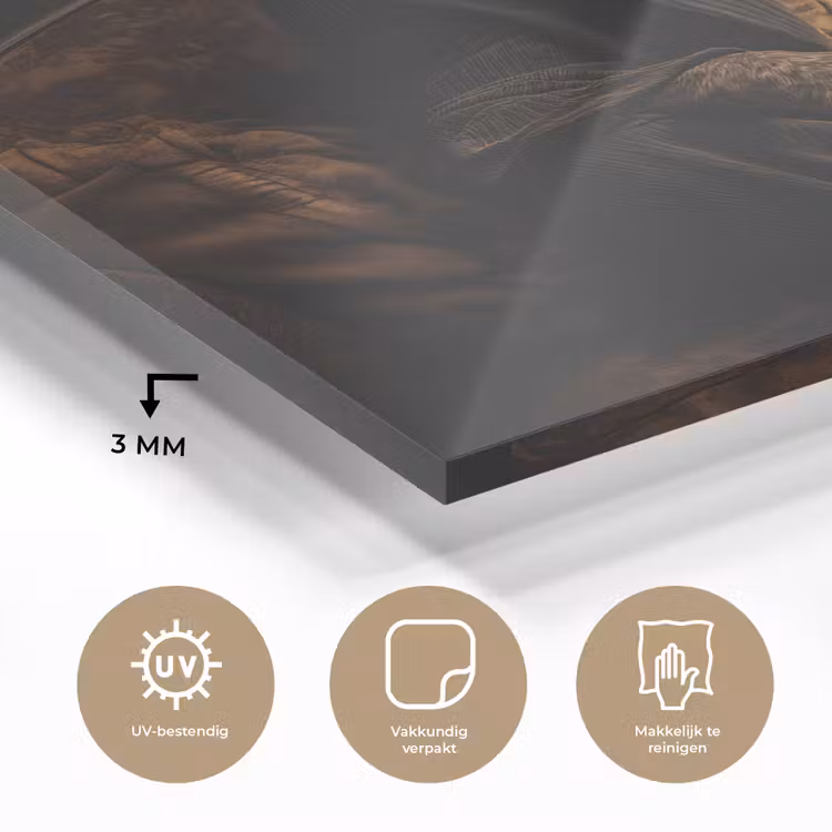 Hond - Sigaar - Hoed - Pak plexiglas 5mm klein -sfeer2