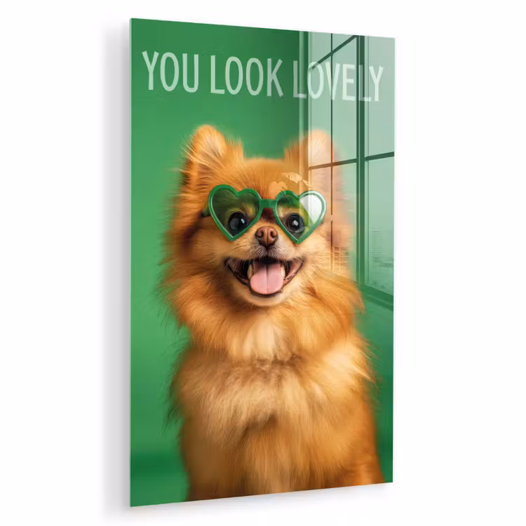 Hond - Zonnebril - Valentijn - Love plexiglas 5mm klein -zzzproduct_nieuw