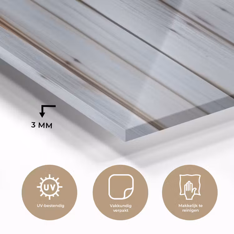Hout - Planken - Verweerd plexiglas 5mm klein -sfeer2