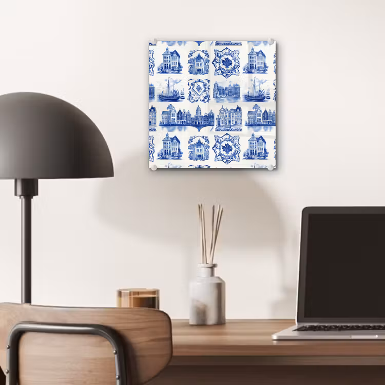 Huizen - Schepen - Blauw plexiglas 5mm klein 11 -sfeer6